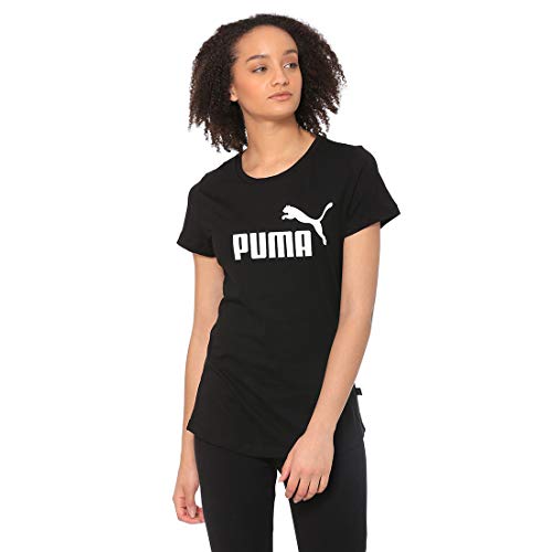 PUMA Essentials D, Maglietta Donna, Nero (Cotton Black), XL