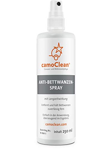 CamoClean Spray per cimici, 250 ml, Efficace Contro cimici e cimici, Alternativa
