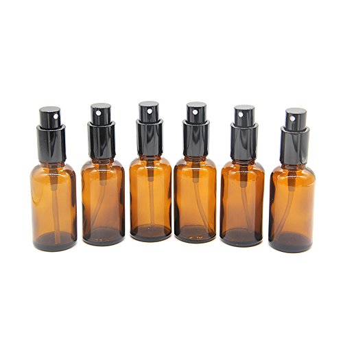 Yizhao,Bottiglie spray,30ml bottiglie di vetro ambrato con spray atomizzatore per cosmetici, aromaterapia, medicina, olio essenziale, fragranza, profumo - 6 Pcs