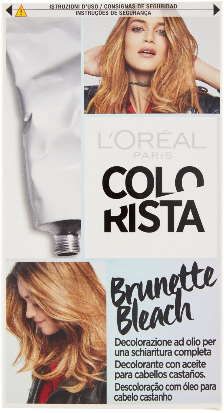L'Oréal Paris Colorista Brunette Bleach Decolorante ad Olio per una Schiaritura Completa dei Capelli Castani
