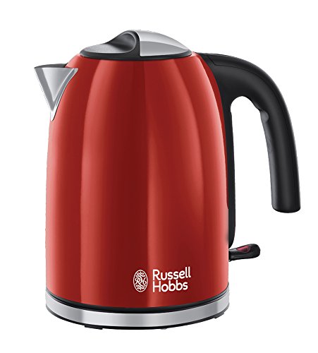 Russell Hobbs Colours Plus 20412-70, 2400 W, 7 Cups, Acciaio Inox, Rosso