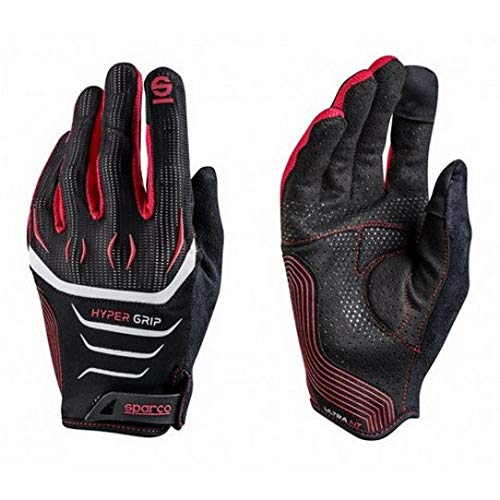 Sparco 002094 nrrs10 hypergrip Guanti, Nero/Rosso