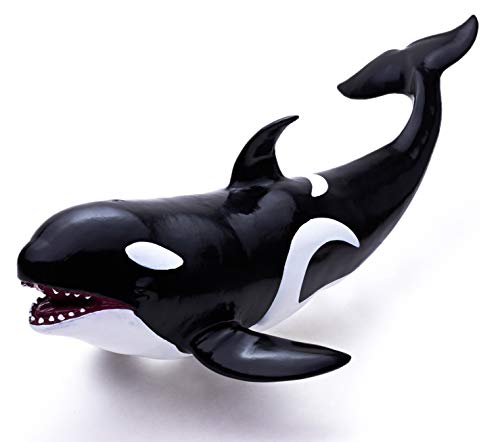 RECUR Giocattoli a Forma di Balena PVC Morbido da 15,4 Pollici Dipinto a Mano in Peluche Figurine Squalo di Pesce da Collezione, Giocattoli per Bambini
