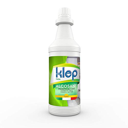 KLEP - Detergente, Igienizzante, Sanificante per Uso Domestico, Alco sany K super concentrato combatte Virus, Funghi e batteri in casa (1 LT)