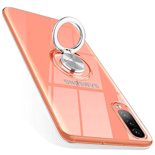 ZHIYIJIA per Cover Samsung Galaxy A50 Ring 360°Regolabile Anello Magnetica Supporto Ring TPU Case Silicone Funzione Supporto per Supporto Custodia Samsung Galaxy A50