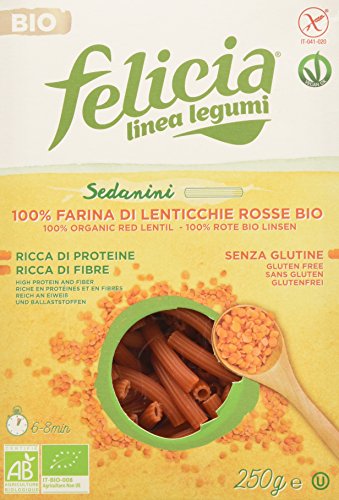 Felicia Sedanini Pasta Corta - 250 gr, Senza glutine