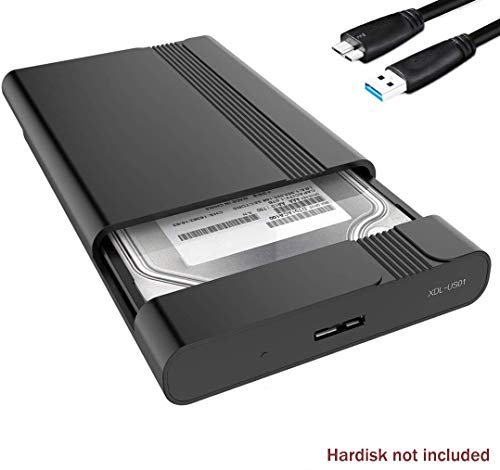 GeekerChip 2.5 inch USB 3.0 HDD SSD Case Esterno per Disco Rigido 7-9.5mm 2.5