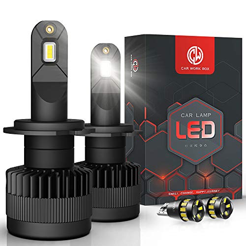 H7 LED Lampadine 12000LM 80W con T10 W5W LED Luci, 6000K Bianco, 12V