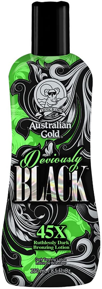 Australian Gold, lozione abbronzante Deviously Black, flacone da 250 ml