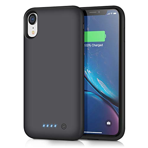 Cover Batteria per iPhone XR, iPosible 6800mAh Custodia Ricaricabile con Batteria Esterna Caricabatterie Cover Battery Case per iPhone XR, [6,1