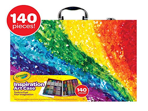 Crayola Valigetta Arcobaleno Per Colorare e Disegnare, Età 4 Anni, per Gioco e Regalo, Colori Assortiti, 140 Pezzi, 04-2532