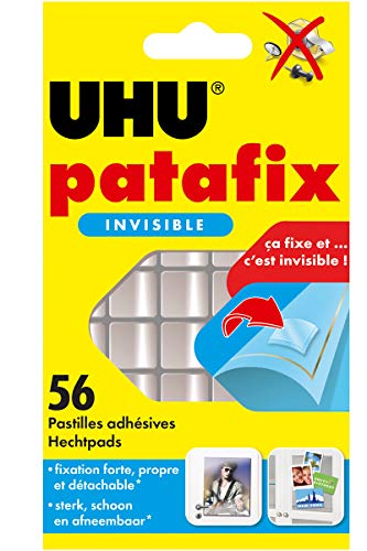 UHU Patafix, pasta da fissare, 56 pastiglie, invisibile