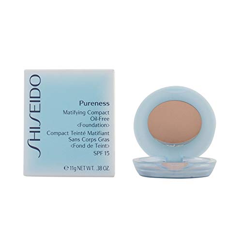 Shiseido Pureness - Fondotinta Compatto, Opacizzante, Senza Olio, SPF 15, 11 Gr