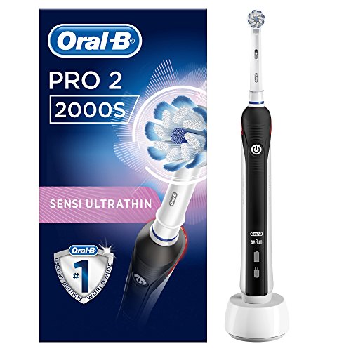 Oral B Pro 2 2000S SENSI UltraThin, Spazzolino Elettrico Ricaricabile