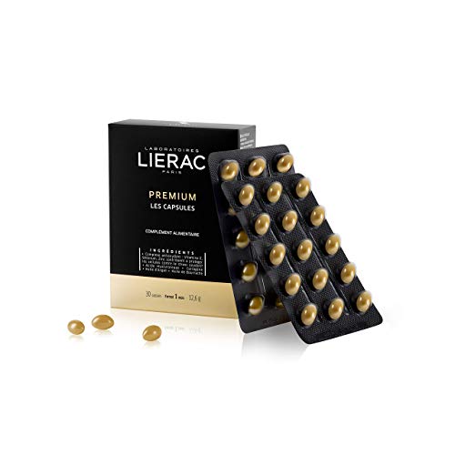 Lierac Premium Les Capsules Integratore Anti Età e Antirughe con Acido Ialuronico, Formato da 30 Capsule