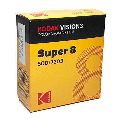 Kodak Vision3 Super, 8 mm, pellicola negativa a colori 7203 50D