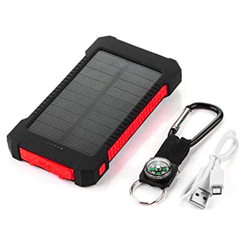 Libertroy Caricabatteria Solare Portatile a Doppia capacità Solar Power Bank Caricabatteria Universale per Telefono Cellulare