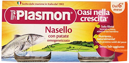 Plasmon Omogeneizzato di Pesce di Nasello e Patate - 160 gr