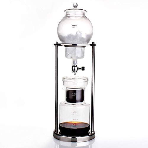 Caffettiera Francese 600ml 1000ml acqua Macchina for il caffè filtro riutilizzabile di vetro Strumenti caffè espresso Dripper Pot Ice Cold Brew Coffee Machine (Color : 1000ml)