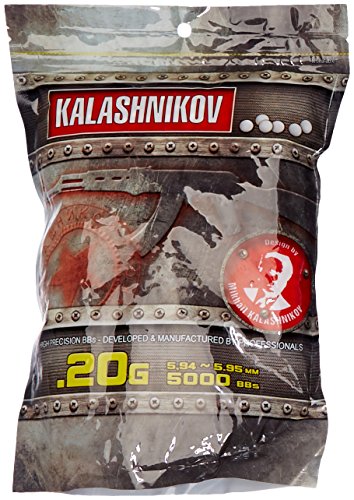 Kalashnikov - Pallini per pistola, confezione da 5000, BB 0,20 g