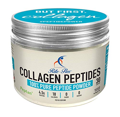 Peptidi di collagene Rite-Flex - 100% Polvere proteica di Peptidi con Peptan® - 5000 mg - Idrolizzato e Bioattivo - Soddisfa il codice WADA 2019 - Prodotto in Francia