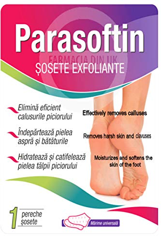 Parasoftin - Calzini esfolianti per la rimozione totale di calli e pelle morta, per piedi morbidi