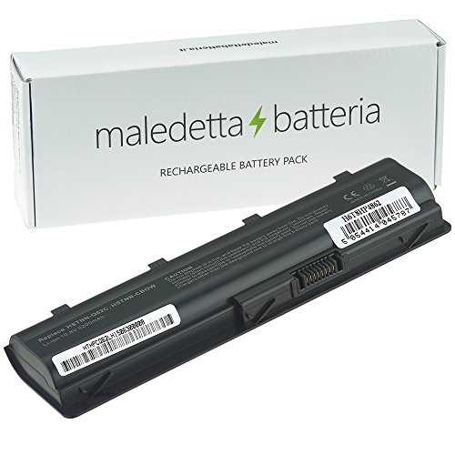 Batteria MaledettaBatteria Serie MU06 MU09 593553-001 593554-001 593562-001 HSTNN-LB0W HSTNN-UB0W per Portatile HP (6 Celle 5200mAh 10,8-11,1 V Nera)