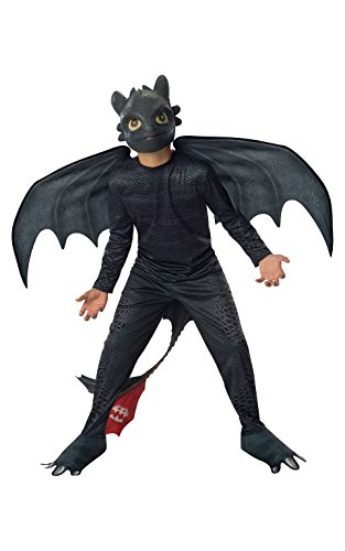 Rubie's, costume per bambino ufficiale “Dreamworks How to Train your Dragon 2 Toothless Night Fury”, Small (lingua italiana non garantita)