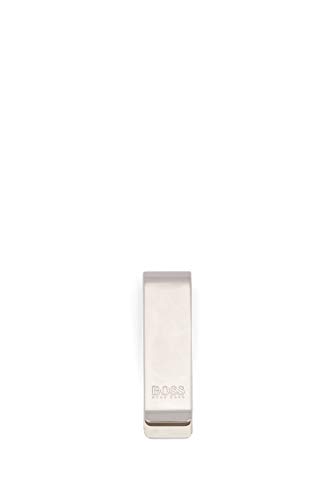 BOSS Business Majestic_money Clip - Fermasoldi Uomo, Argento (Silver), 1x6x1.8 cm (B x H T)