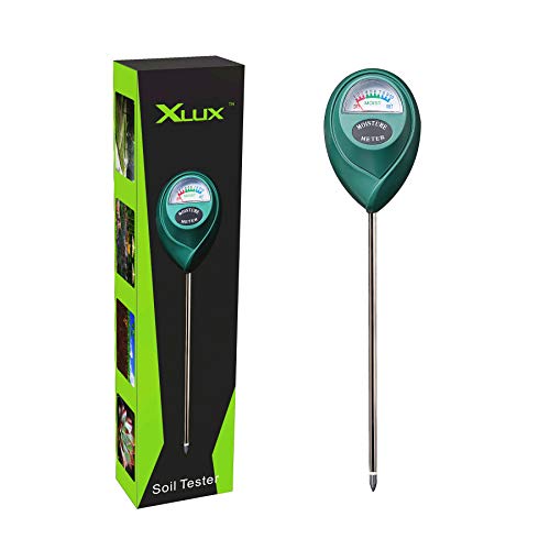 XLUX T10 umidità del terreno sensore Tester - Suolo Acqua Monitor, idrometro per giardinaggio, agricoltura, non sono necessarie batterie