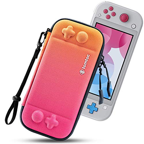 tomtoc Custodia Protettiva Sottile per Nintendo Switch Lite, Custodia da Trasporto Portatile Originale Brevettata con 8 cartucce di Gioco e Protezione di Livello Militare