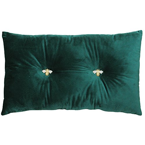 Paoletti Bumble 30X50 PF/Cushion Emerald, Poliestere, Green, 30x50cm