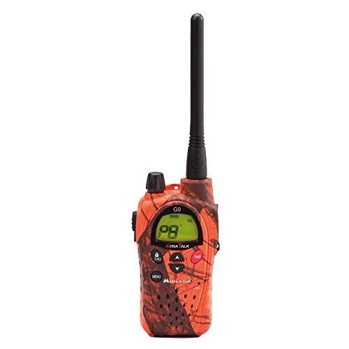 Midland G9 Plus - Radio Blaze, colori mimetici, PMR446 e LPD, impermeabile IPX5, pulsante di trasmissione High/Low Power, incl. caricatore e batterie 1800 mAh