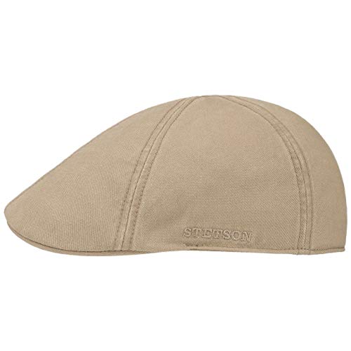 Stetson Coppola Texas con Protezione UV Uomo - Cappello Piatto Cotton cap Cappellino Estivo Visiera Primavera/Estate - M (56-57 cm) Beige