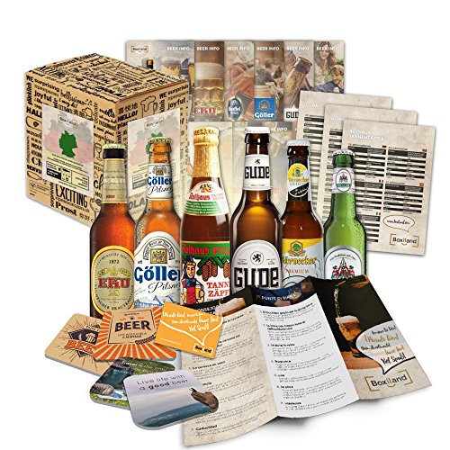 specialità di birra dalla Germania (le migliori birre tedesche) come un trial Pack allacasella ingift regalo (selezione di birre di alta qualità) 6 x 0,33L