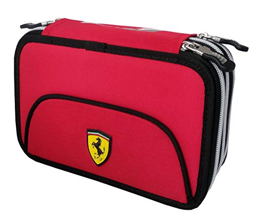 SCUDERIA FERRARI ASTUCCIO 3 ZIP ORGANIZZATO COMPLETO 62552