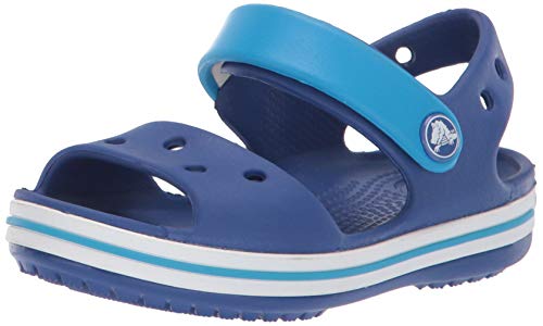 Crocs Crocband Sandal Kids, Sandali con Cinturino alla Caviglia Unisex – Bambini, Blu (Cerulean Blue/Ocean), 27/28 EU