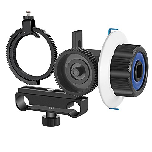 Neewer Follow Focus con Gear anello cintura per Canon Nikon Sony e camere DSLR videocamera DV Fits 15 mm asta film making sistema, supporto per spalla/stabilizzatore/Movie Rig