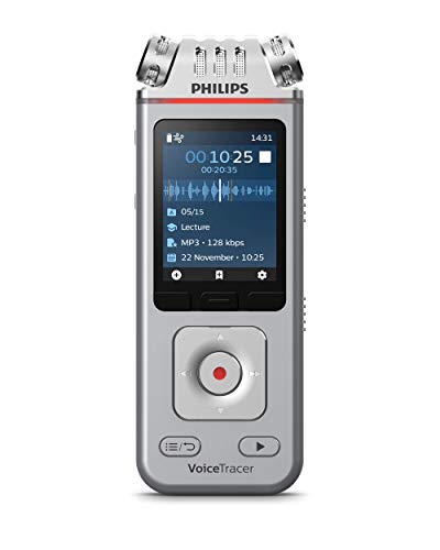 Philips VoiceTracer DVT4110, Registratore audio, Per conferenze e interviste, 3 microfoni ad alta fedeltà