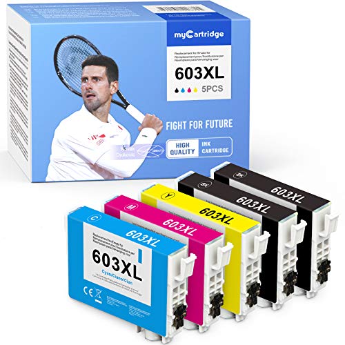 Mycartridge 5 compatibile Epson 603XL 603 XL Stampante per Epson Expression Home XP-2100 XP-3100 XP-4100 XP-2105 XP-3105 XP-4105 Workforce WF-2810 WF-2830 WF-2835 WF-2850