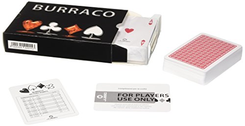 JUEGO - Burraco Display I 2 Mazzi Da 54 + 2 Carte Originali Burraco I 100% Plastica I Carte Da Gioco Juego I Professionali E Resistenti - Nero