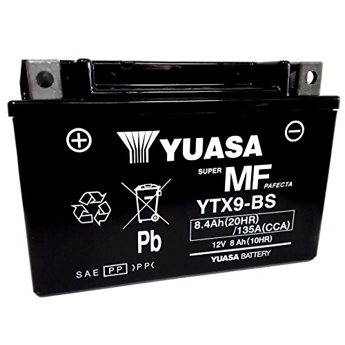 Batteria sigillata Yuasa YTX9-BS 12 V 8 Ah 135 CCA acido incluso