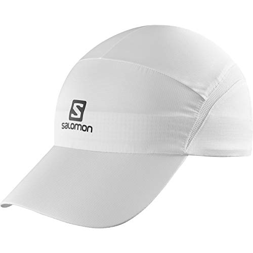 Salomon LC1037000 XA Cap Cappellino in Tessuto Impermeabile, Taglia Regolabile, Bianco, S/M
