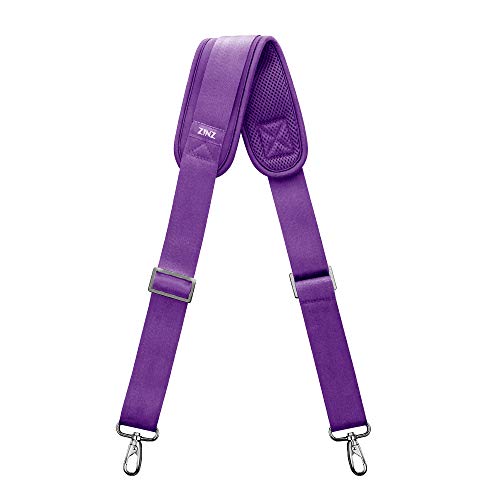 Tracolla, Zinz 145cm Imbottita a Tracolla Regolabile Cinghie di Ricambio per Borse con D-ring (Viola, 57