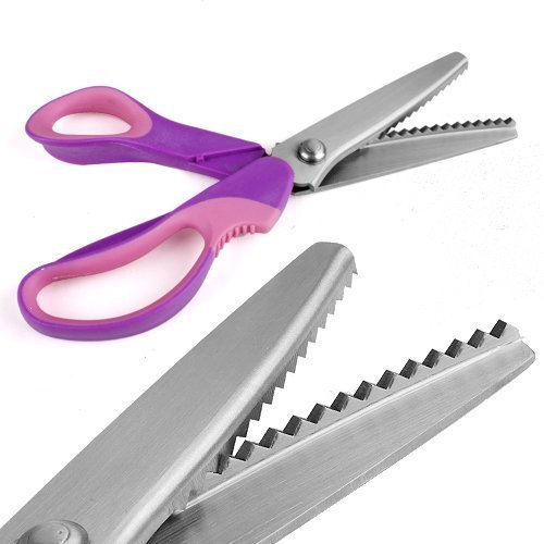 Professionale sartoria Pinking Shears Crafts Zig Zag Cut Forbici (Purple)