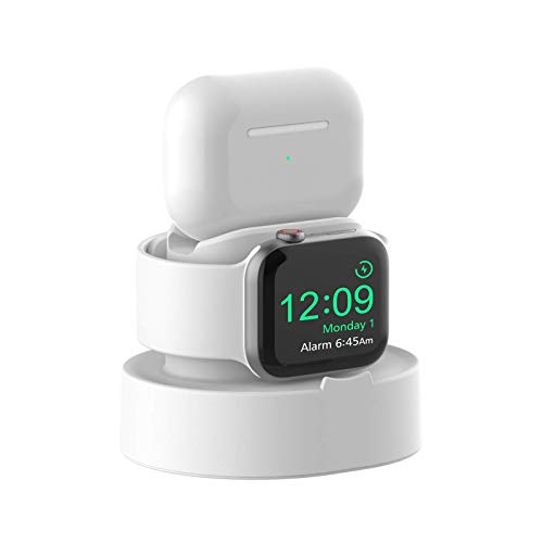 SOKUSIN Supporto di Ricarica per Apple Watch,Supporto Facile installare per Apple Watch 38/40/42/44mm iWatch 1/2/3/4/5,modalità Stand Notturno,AirPods PRO Caricabatterie Dock (Cavi Non Inclusi)