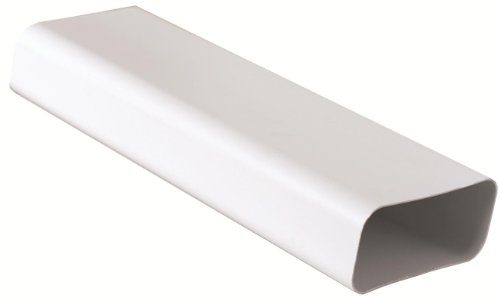 Tubo 150x70 mm lunghezza 1,5 ml per Aerazione Canalizzata Cappa Cucina in Pvc Colore Bianco.