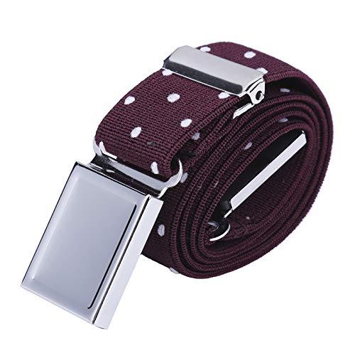 WELROG Cintura magnetica elastica per bambini - Ragazzi con cinturini elasticizzati regolabili Ragazze Cinture per bambini di AWAYTR (Punti vino rosso e bianco)