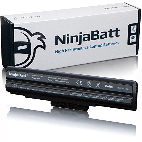 NinjaBatt Batteria per Sony VGP-BPS21A VGP-BPS13/Q VGP-BPS13/S VGP-BPS13 VGP-BPS21 VGP-BPS21B VGP-BPL21 VGP-BPS13B/S VGP-BPS13A/B VGP-BPS13A/S -Alte Prestazioni [6 Celles/4400mAh/49Wh]