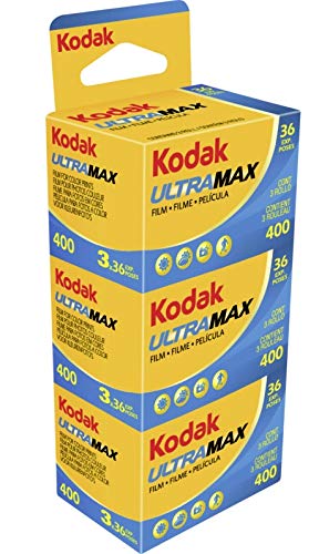 Kodak Ultra Max 400 - Pellicola negativa a colori, 36 esposizioni, colore: Giallo
